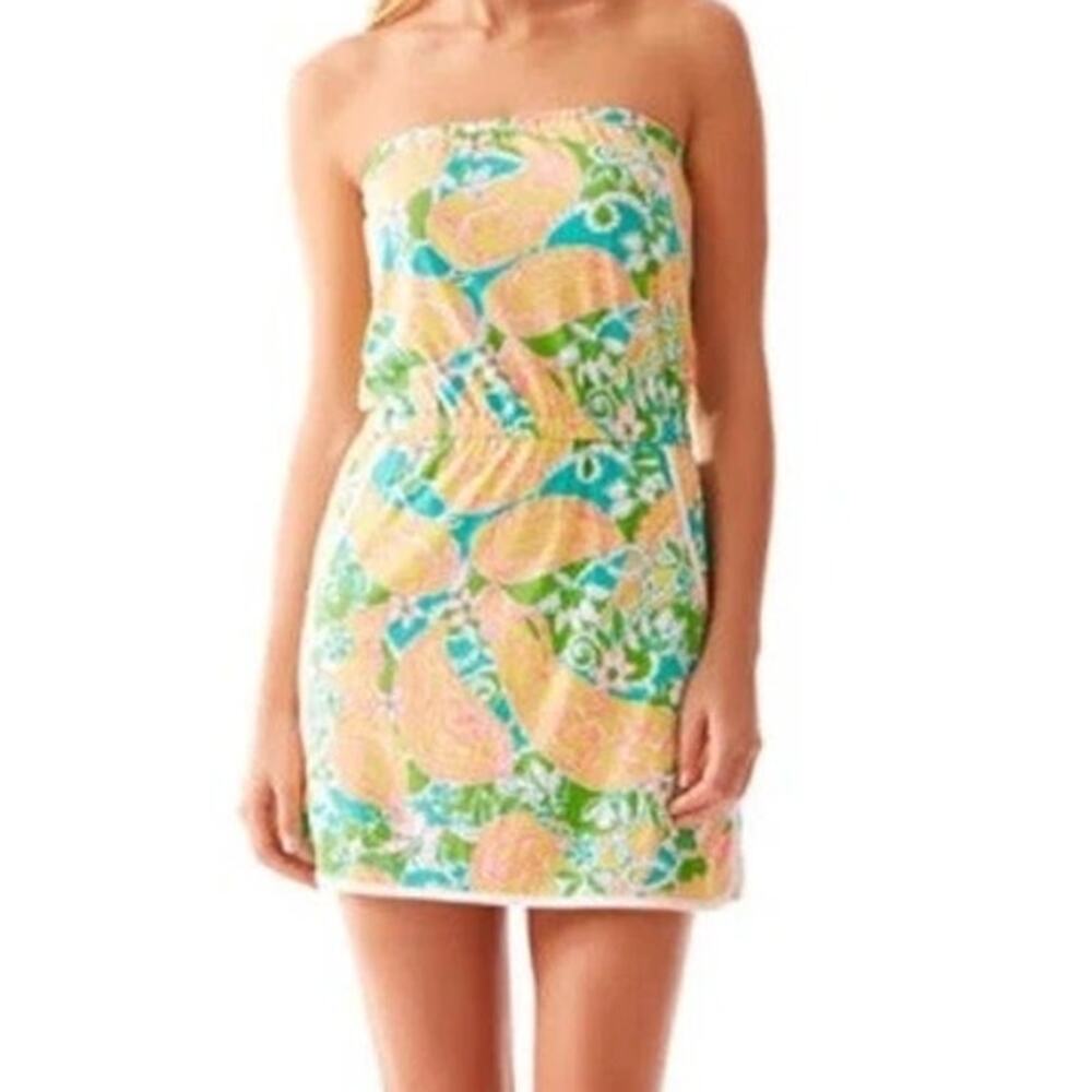 Lilly Pulitzer Preppy Paisley Lucy Romper Pop Goes The Lemur Size Women's XS